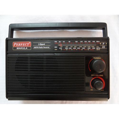 Perfect Makula 3 Band Portable Radio(FM-MW-SW) - Black