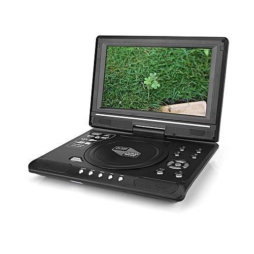 Original Portable DVD With TV player, USB And Game Size 9.8 Inches - Black
