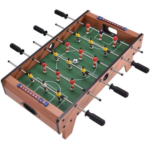 Table Football Machine 6 Table Soccer Table - Brown