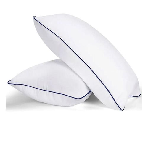 A Pair Of Fibre Pillows - White