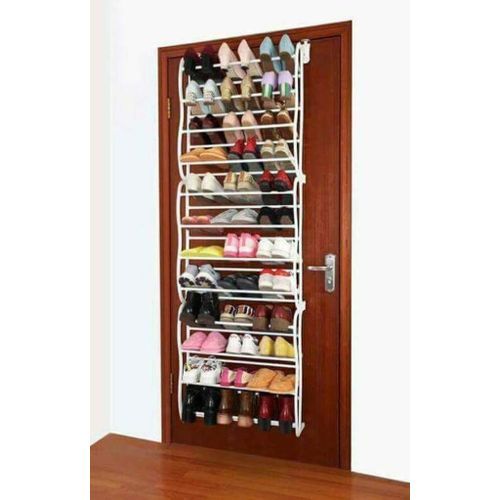 Wall & Door Mount Shoe Rack for 36 Pairs