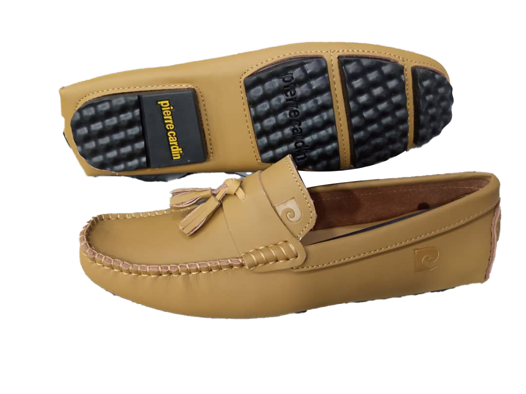 Pierre Cardins Moccasin Shoes - Brown