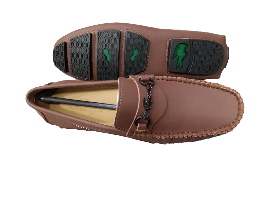 Men's Lacoste Moccasin Shoe - Brown