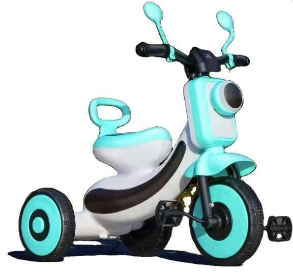 New type tricycle with music led light for kids in ages range - blue