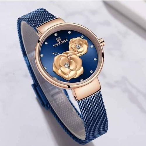 Naviforce Perfect Ladies' Flower Like Wrist Watch - Blue