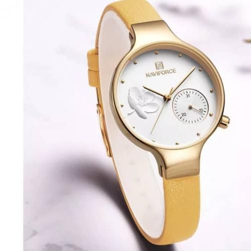 Ladies' Luxury Analog Wrist Watch-Gold