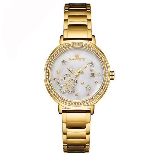 Ladie's Stylish Wrist Watch - Gold