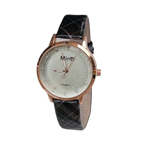 Mira Ladies Analog Designer Watch - Black