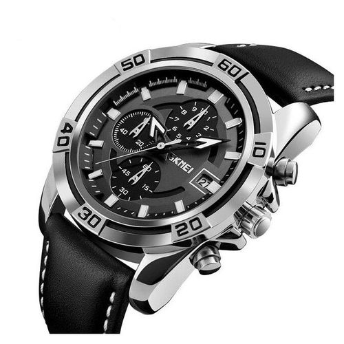 Luxury Quartz Men's Watch Chronograph Waterproof Watch - Black