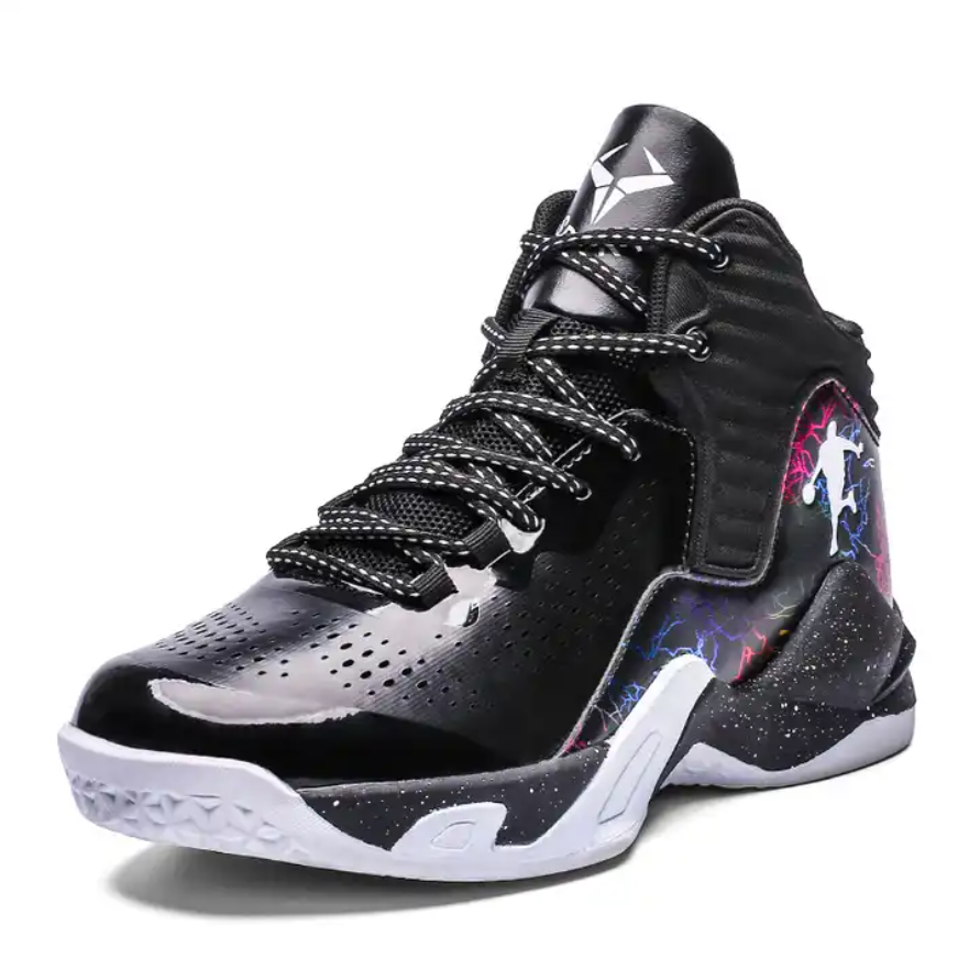 Durable PU Upper Unisex Basketball Shoes,  Sneakers High Cut Basketball Shoes