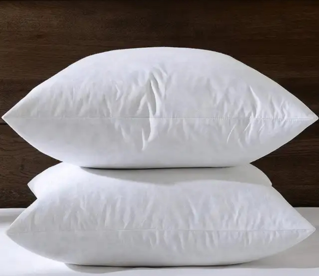 Big Fibre Pillows Pair (2 Pcs) - White.