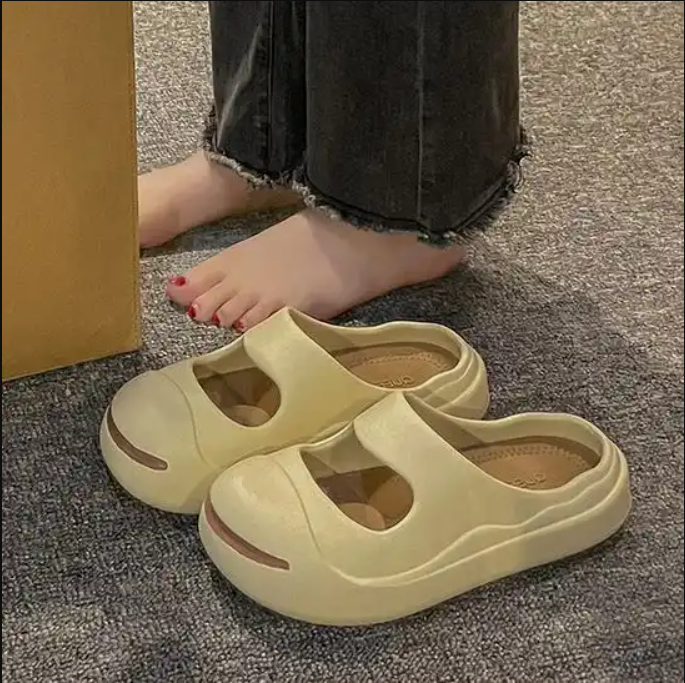 Summer Indoor Thick Sole Open Slippers for Women