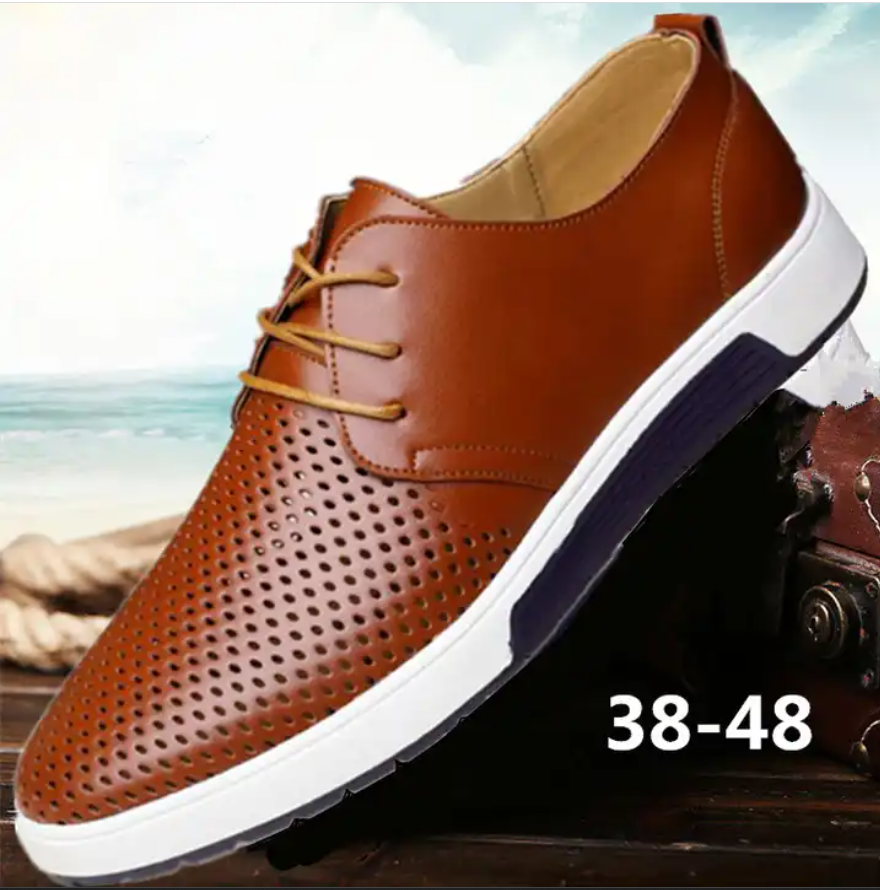 Men Lace-up Board Flat Office Wear Dress Shoes