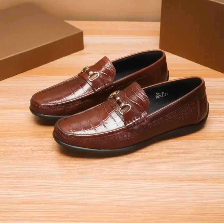 Men Dress Genuine Leather Loafers Shoes