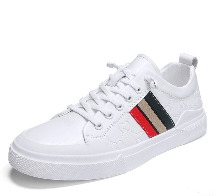 Plain Casual Sneakers , Vulcanized Canvas Shoes for Men