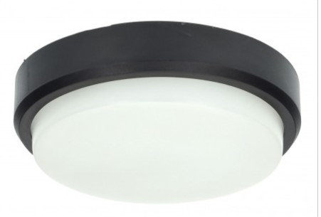 LIGHT BULKHEAD LED BLACK 220-240V/50Hz, 12W IP54