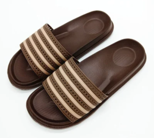 Home Brown PVC Bath Slippers