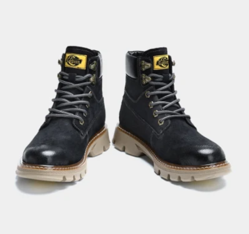 Men′s Rubber Working Lace-up Boot Shoes