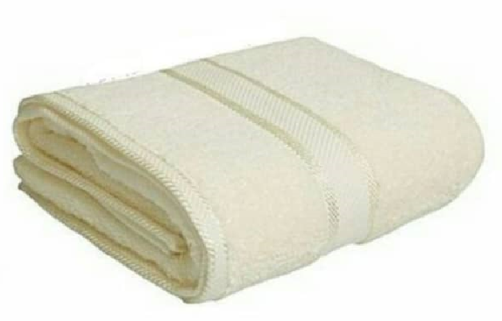 Large Bath Towel Cotton - White