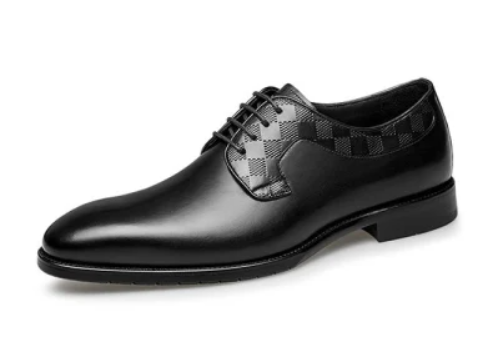 Pointed Toe Leather Business Dress Shoes for Men