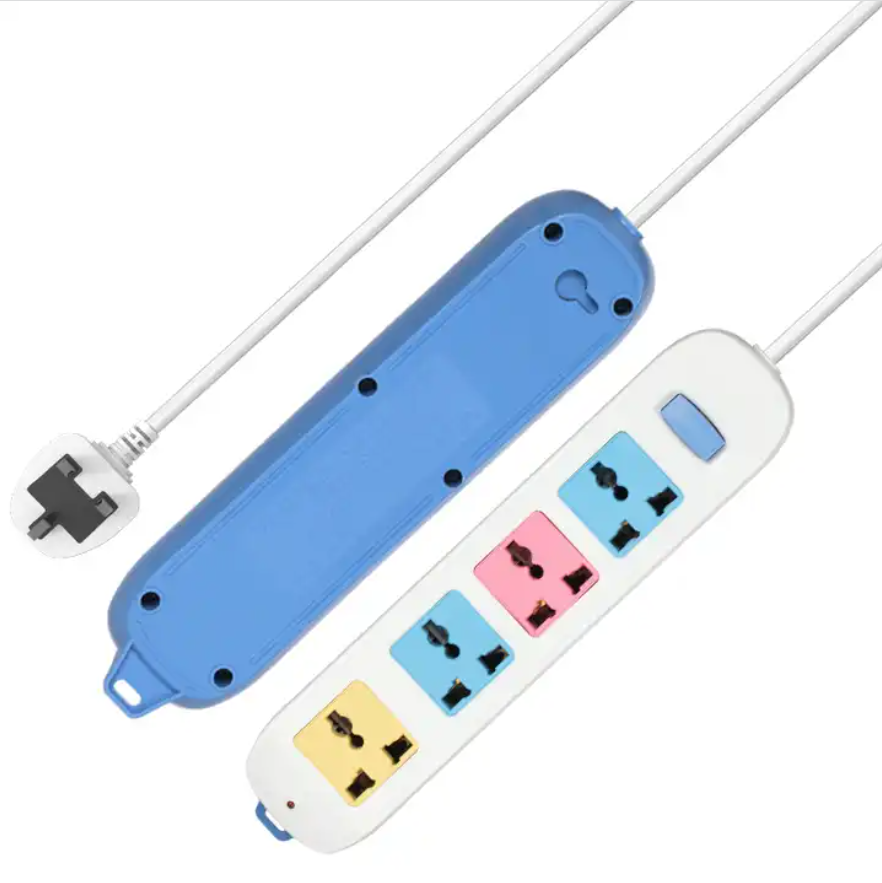 Universal Type 4 Outlet Power Strip 2M extension Socket Board with Switch