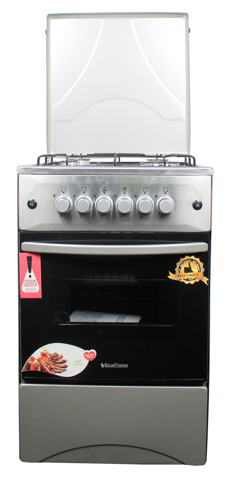 Blueflame C5040G-I Full Gas Cooker 50cm by 50 cm – Inox, Silver