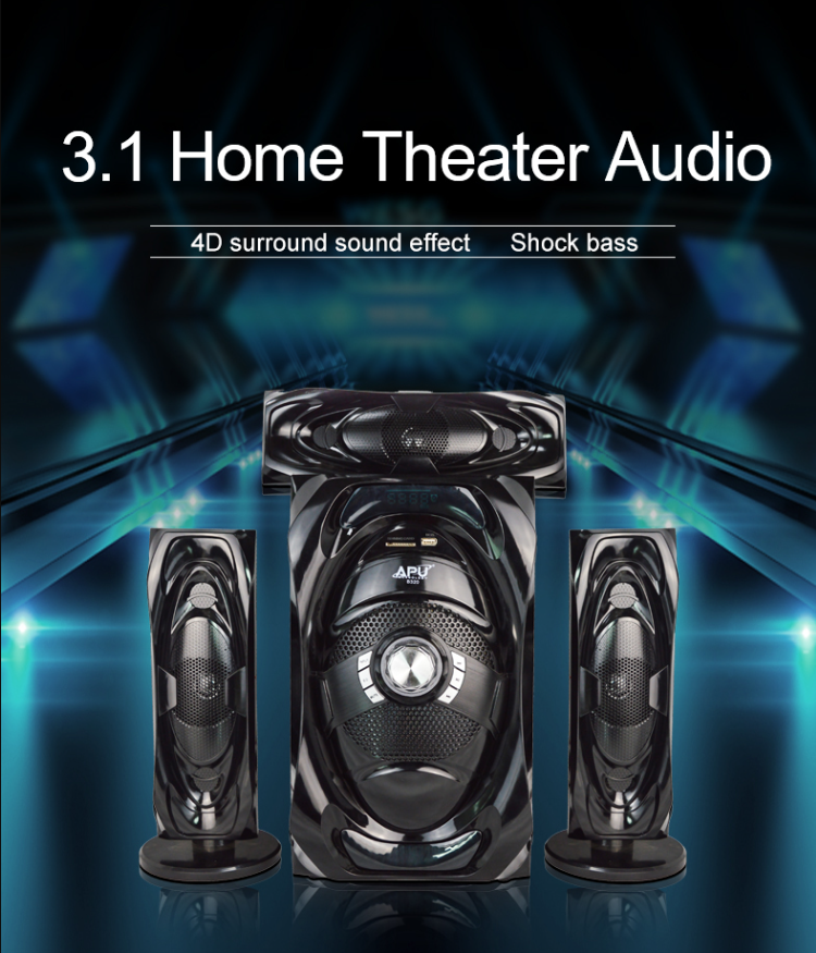 3.1 Multimedia Super Bass Subwoofer Home Theatre System