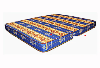 5*6 Comfoam Taped Edge Matress ( 6", Blue/Gold )