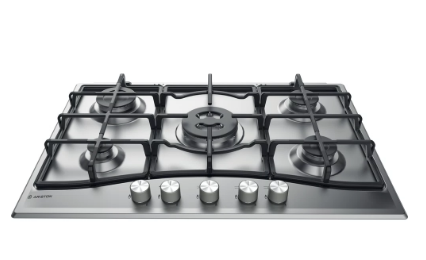 ARISTON PCN 751 T/IX/A/75cms 5Gas - Stainless Steel - Auto Ign Cast Iron Pan supports
