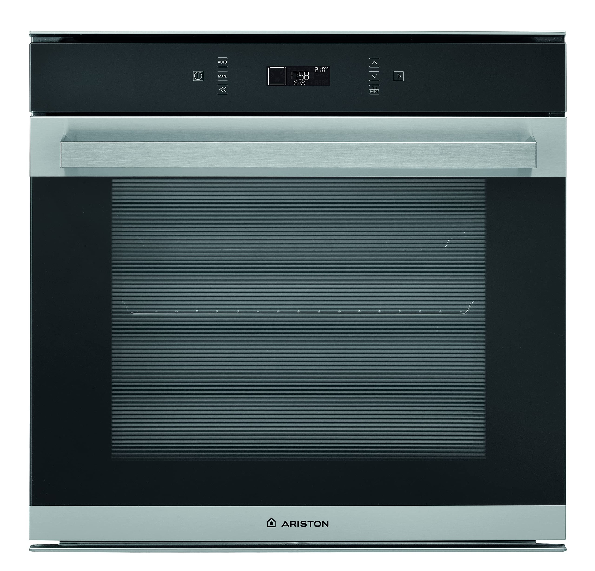 ARISTON F17 871 SP1XA/60cms,60°-250°, Multifunction 73iters Digital Display with Touch Controls Oven Fan