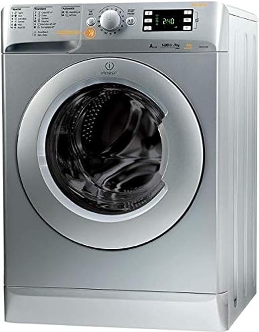 INDESIT XWDE961480XS/WASHER/DRYER 9Kg / 6Kg 1400RPM, Silver - ITALY