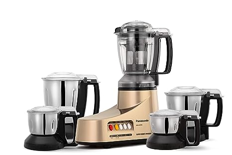 PANASONIC MXAC555/5 JAR Watt Stainless Steel Jar Super Mixer Grinder - Black