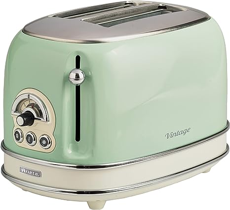 ARIETE ART0155/Vintage Toaster 2 Slice- Green