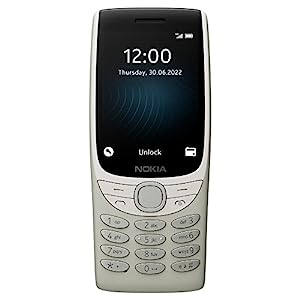 Nokia 8210 4G Volte keypad Phone with Dual SIM, Big Display, inbuilt MP3 Player & Wireless FM Radio - Sand