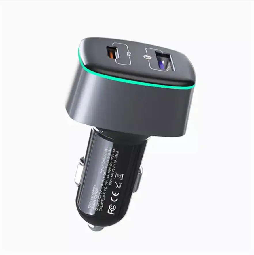 New item 83W (65W+18W) PD3.0 PPS Type C Port + Quick Charge 3.0 USB Fast Charging Car Adapter for Phone 14, 13 Pro Max