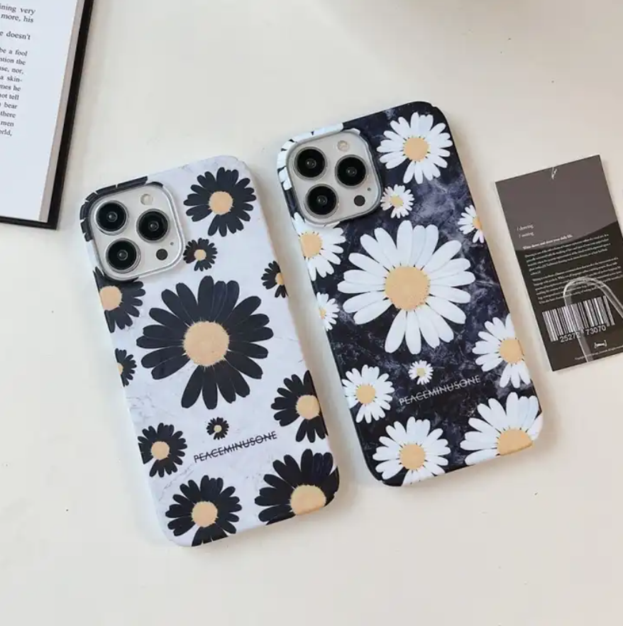 Shockproof Phone Case For iPhone 13 Frosted Daisy Film Phone Case