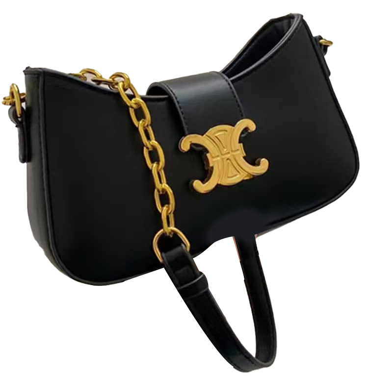 Ladies Leather Hand Bag - Black