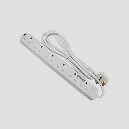 Extension Cable 6 Way - White - White