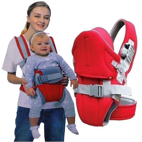 New Comfortable Baby Carrier With a Hood - RED