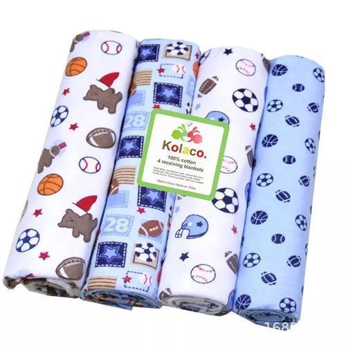 Baby 6Pcs/Pack 100% Cotton Baby Receiving Bedsheets