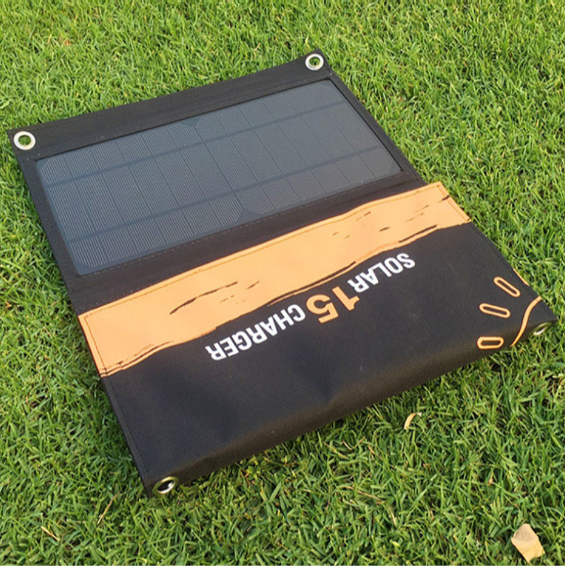 21W Foldable Waterproof Sun Power Charge Dual USB Ports Solar Panel For Battery Cell Phone Chargers Portable Solar Charger