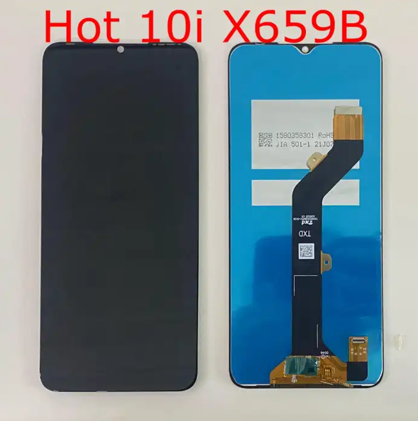 6.52" Pantalla Lcd for Infinix Hot 10i X659B X658B LCD Display with Touch Screen Digitizer Hot10i X658E Ecran LCD Completo