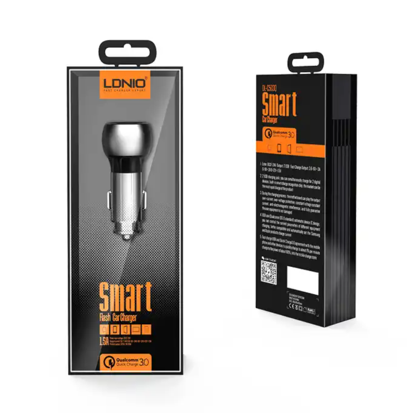 LDNIO C503Q 2 USB Quick Charging QC 3.0 in Car Charger