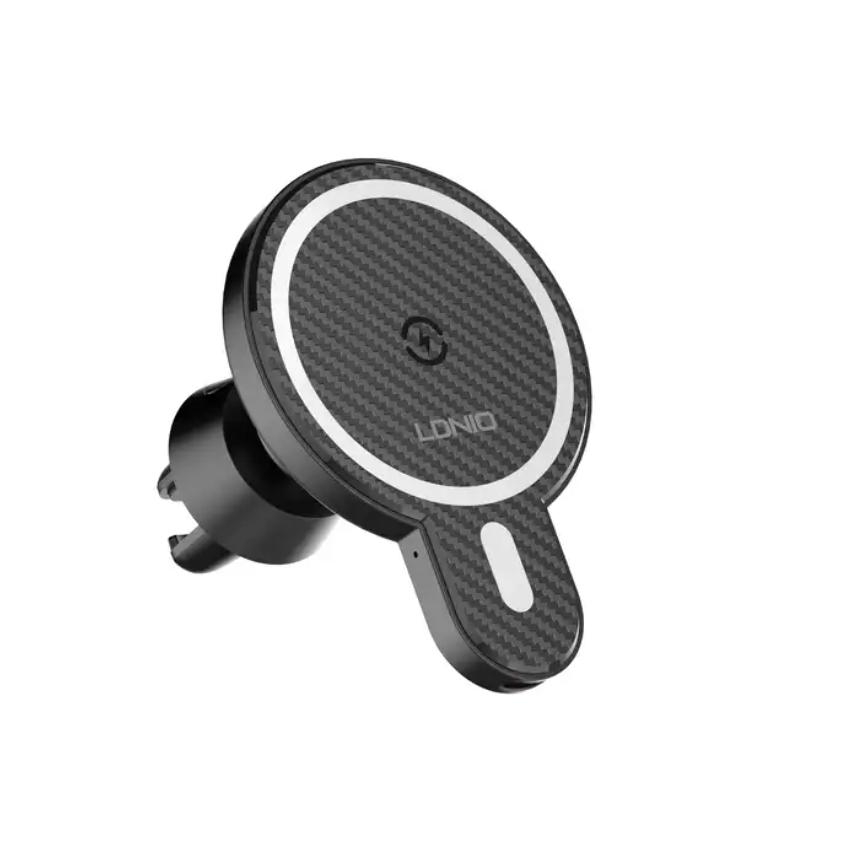 LDNIO 15W Type C Wireless Charging Magnetic Car Wireless Car Charger for cellphone Adjustable angle 360 Rotation