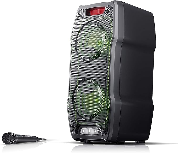 Sharp Party Speaker, with built in rechargable battery, Bluetooth, FM