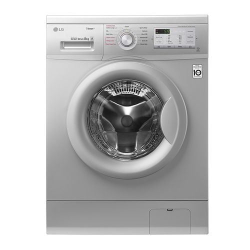 LG Steam Washing Machine with Knob 8KG- Silver