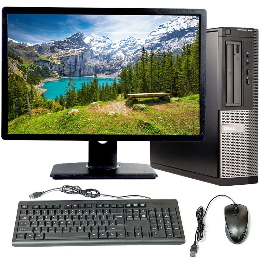 Refurbished Dell OptiPlex 390 Intel Core i5/ 8GB Ram/ 1TB hdd, dvdrw, 19Inch Monitor Desktop – Black