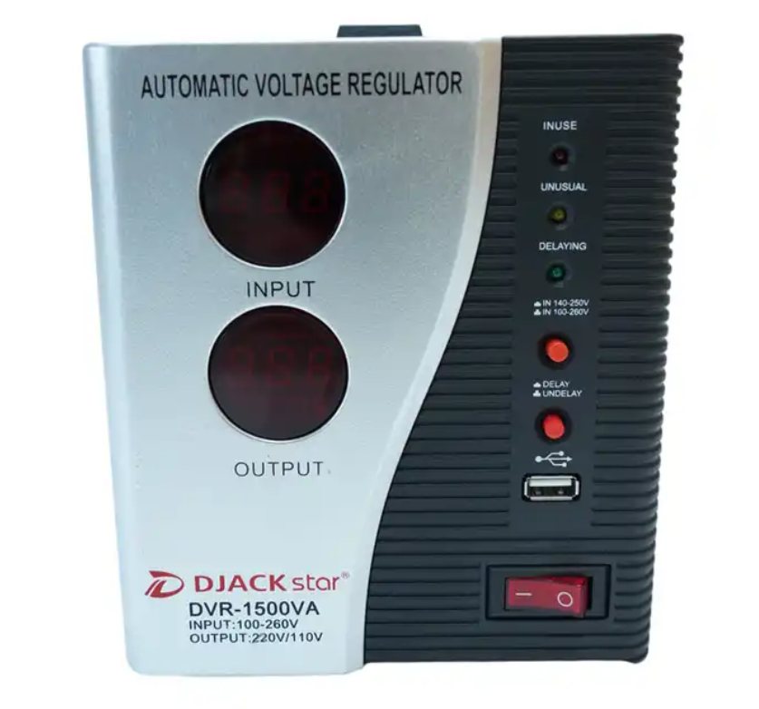 DJACK STAR DVR-1500VA 1500W Voltage Regulator