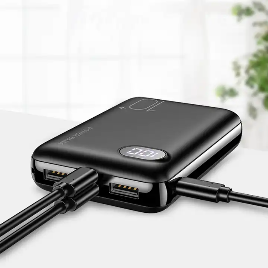 Portable Mini Power Bank Display 10000mah Mini Charging Treasure For All Mobile Phones