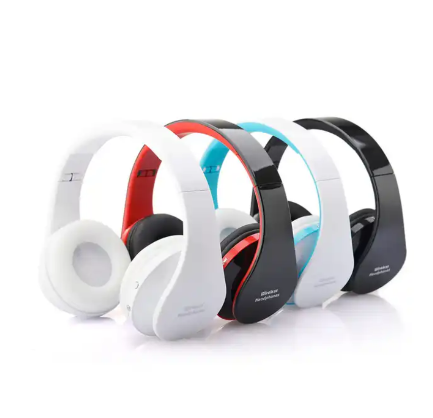 Stylish Glossy Colorful Foldable Earphone Ultra Portability Damage Resistance Wireless Bluetooth Headphone